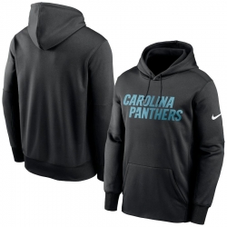 Men Carolina Panthers Nike Fan Gear Wordmark Performance Pullover Hoodie Black