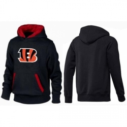 NFL Mens Nike Cincinnati Bengals Logo Pullover Hoodie BlackRed