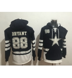 Men Nike Dallas Cowboys Dez Bryant 88 NFL Winter Thick Hoodie