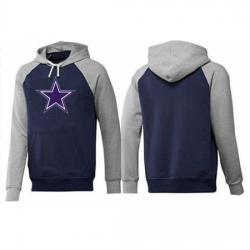 NFL Mens Nike Dallas Cowboys Logo Pullover Hoodie BlueGrey