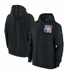 Men Denver Broncos Black 2023 Crucial Catch Club Pullover Hoodie