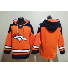 Men Denver Broncos Blank  Stitched Hoodie