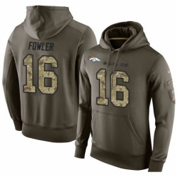 NFL Nike Denver Broncos 16 Bennie Fowler Green Salute To Service Mens Pullover Hoodie