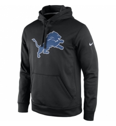 NFL Mens Detroit Lions Nike Black Practice Performance Pullover Hoodie