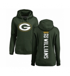 Football Womens Green Bay Packers 22 Dexter Williams Green Backer Hoodie