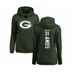 Football Womens Green Bay Packers 31 Adrian Amos Green Backer Hoodie