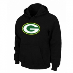 NFL Mens Nike Green Bay Packers Logo Pullover Hoodie Black