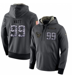 NFL Mens Nike Houston Texans 99 JJ Watt Stitched Black Anthracite Salute to Service Player Performance Hoodie