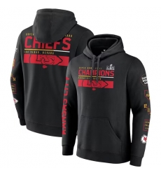 Men Kansas City Chiefs Black Super Bowl LVIII Champions Pullover Hoodie