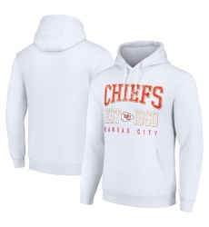 Men Kansas City Chiefs White Throwback Logo Pullover Hoodie Men Kansas City Chiefs White Throwback Logo Pullover Hoodie