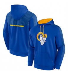 Men Los Angeles Rams Royal Defender Evo Pullover Hoodie