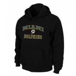 NFL Mens Nike Miami Dolphins Heart Soul Pullover Hoodie Black