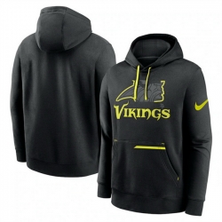 Men Minnesota Vikings Black Volt Pullover Hoodie