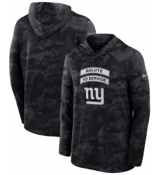 Men New York Giants Black 2026 Salute to Service Sideline Lightweight Hoodie Dri FIT Long Sleeve Top Men New York Giants Black 2026 Salute to Service Sideline Lightweight Hoodie Dri FIT Long Sleeve Top