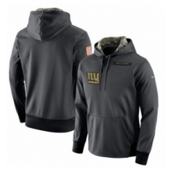 NFL Mens New York Giants Nike Anthracite Salute to Service Player Performance Hoodie