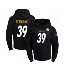 Football Mens Pittsburgh Steelers 39 Minkah Fitzpatrick Black Name Number Pullover Hoodie