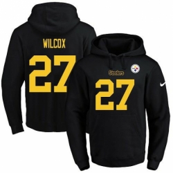 NFL Mens Nike Pittsburgh Steelers 27 JJ Wilcox BlackGold No Name Number Pullover Hoodie