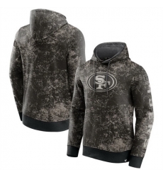 Men San Francisco 49ers Black Gray Blackout Tonal Pullover Hoodie