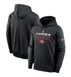 Men San Francisco 49ers Black Super Bowl LVIII Lockup Pullover Hoodie