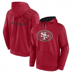 Men San Francisco 49ers Scarlet Defender Evo Pullover Hoodie