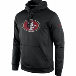 NFL Mens San Francisco 49ers Nike Black Practice Performance Pullover Hoodie