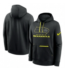 Men Seattle Seahawks Black Volt Pullover Hoodie