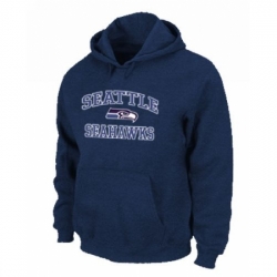 NFL Mens Nike Seattle Seahawks Heart Soul Pullover Hoodie Navy