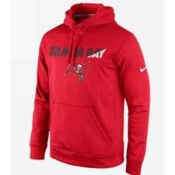 NFL Mens Tampa Bay Buccaneers Nike Red Kick Off Staff Performance Pullover Hoodie