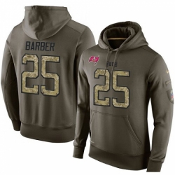 NFL Nike Tampa Bay Buccaneers 25 Peyton Barber Green Salute To Service Mens Pullover Hoodie