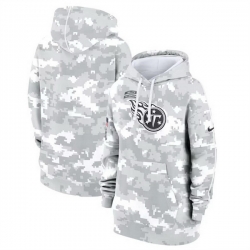 Women Tennessee Titans 2024 Arctic Camo Salute To Service Club Fleece Pullover Hoodie