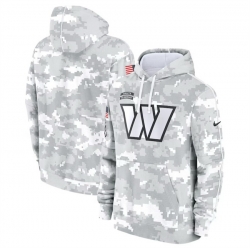 Men Washington Commanders 2024 Arctic Camo Salute To Service Club Fleece Pullover Stitched Hoodie