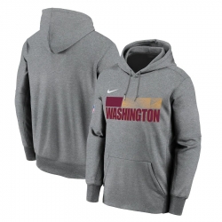 Men Washington Football Team Nike Sideline Impact Lockup Performance Pullover Hoodie Charcoal