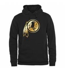 NFL Mens Washington Redskins Pro Line Black Gold Collection Pullover Hoodie