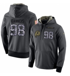 NFL Nike Washington Redskins 98 Matthew Ioannidis Stitched Black Anthracite Salute to Service Player Performance Hoodie