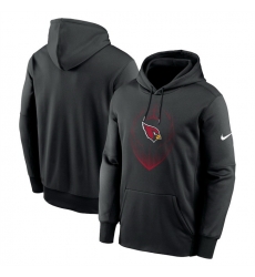 Men Arizona Cardinals Black Icon Performance Pullover Hoodie