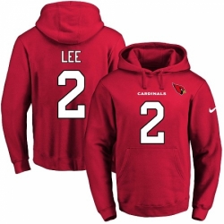 NFL Mens Nike Arizona Cardinals 2 Andy Lee Red Name Number Pullover Hoodie