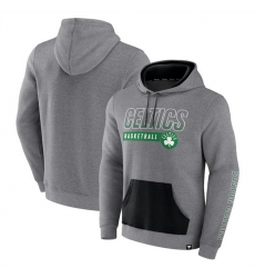 Men Boston Celtics Heathered Gray Off The Bench Color Block Pullover Hoodie