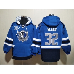 Men Dallas Mavericks 32 Cooper Flagg Navy Ageless Must Have Lace Up Pullover Hoodie