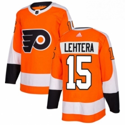 Mens Adidas Philadelphia Flyers 15 Jori Lehtera Premier Orange Home NHL Jersey 