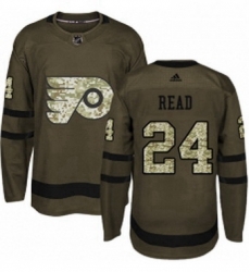 Mens Adidas Philadelphia Flyers 24 Matt Read Premier Green Salute to Service NHL Jersey 