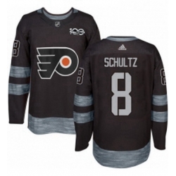 Mens Adidas Philadelphia Flyers 8 Dave Schultz Premier Black 1917 2017 100th Anniversary NHL Jersey 