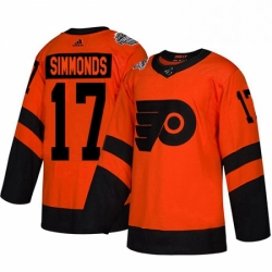 Womens Adidas Philadelphia Flyers 17 Wayne Simmonds Orange Authentic 2019 Stadium Series Stitched NHL Jersey 