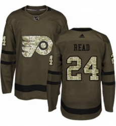 Youth Adidas Philadelphia Flyers 24 Matt Read Authentic Green Salute to Service NHL Jersey 