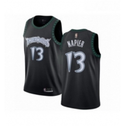 Womens Minnesota Timberwolves 13 Shabazz Napier Swingman Black Hardwood Classics Jersey 