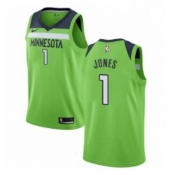 Womens Nike Minnesota Timberwolves 1 Tyus Jones Authentic Green NBA Jersey Statement Edition