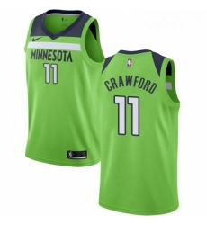 Womens Nike Minnesota Timberwolves 11 Jamal Crawford Authentic Green NBA Jersey Statement Edition 