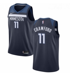 Womens Nike Minnesota Timberwolves 11 Jamal Crawford Swingman Navy Blue Road NBA Jersey Icon Edition 