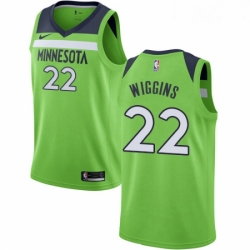 Womens Nike Minnesota Timberwolves 22 Andrew Wiggins Authentic Green NBA Jersey Statement Edition