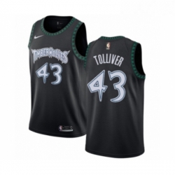 Womens Nike Minnesota Timberwolves 43 Anthony Tolliver Swingman Black Hardwood Classics Jersey 