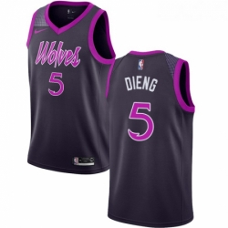 Youth Nike Minnesota Timberwolves 5 Gorgui Dieng Swingman Purple NBA Jersey City Edition